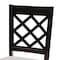 Baxton Studio Verner Modern and Contemporary Grey Fabric and Dark Brown Finished Wood 2-Piece Dining Chair Set 183-10532-Zoro - alternate 2